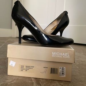 Michael Kors -Black Patent Pressley Pumps